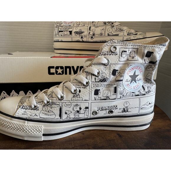NEW Converse All Star PEANUTS CP HI Sneaker SZ Mens 8 - Picture 3 of 8